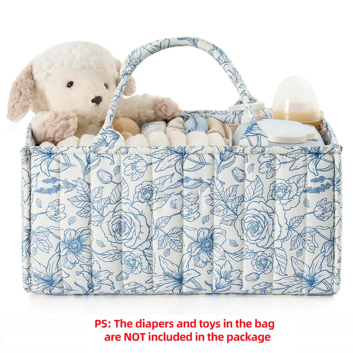 Baby Nappy Caddy Quilted