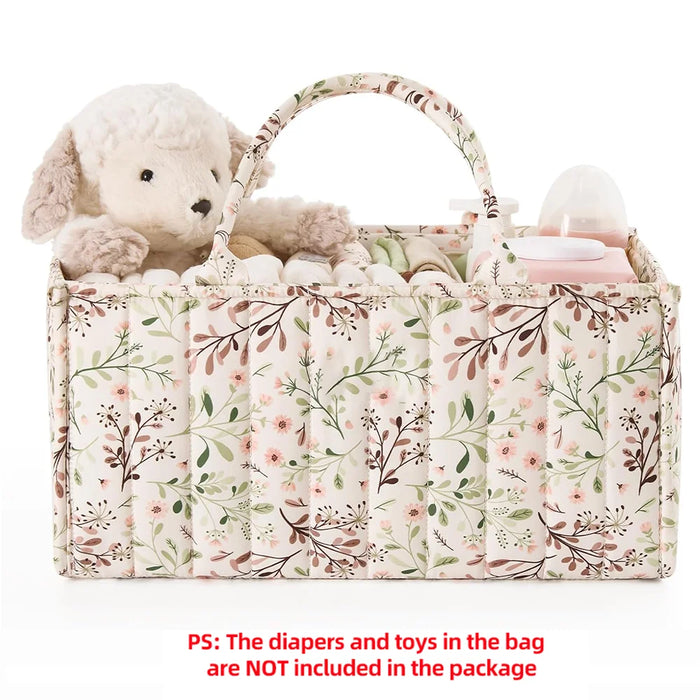 Baby Nappy Caddy Quilted