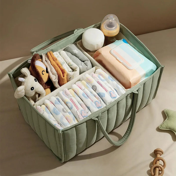 Baby Nappy Caddy Quilted