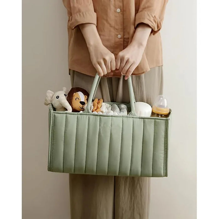 Baby Nappy Caddy Quilted