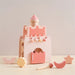 Montessori Toys Baby Wooden Castle Pink House 