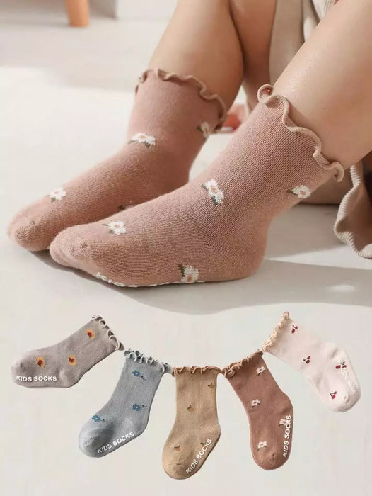 Baby & Kids Anti-Slip Floral Socks