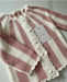 Baby Striped Knit Cardigan & Bloomer 2PCS Set