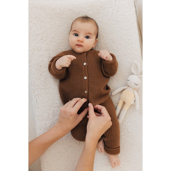 Baby Button Knit Romper Onesie