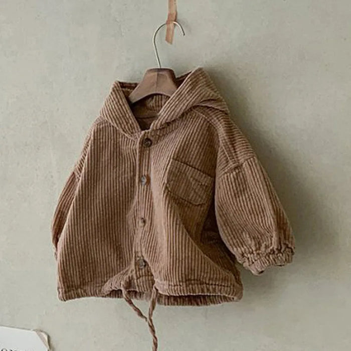 Kids Corduroy Hooded Jacket