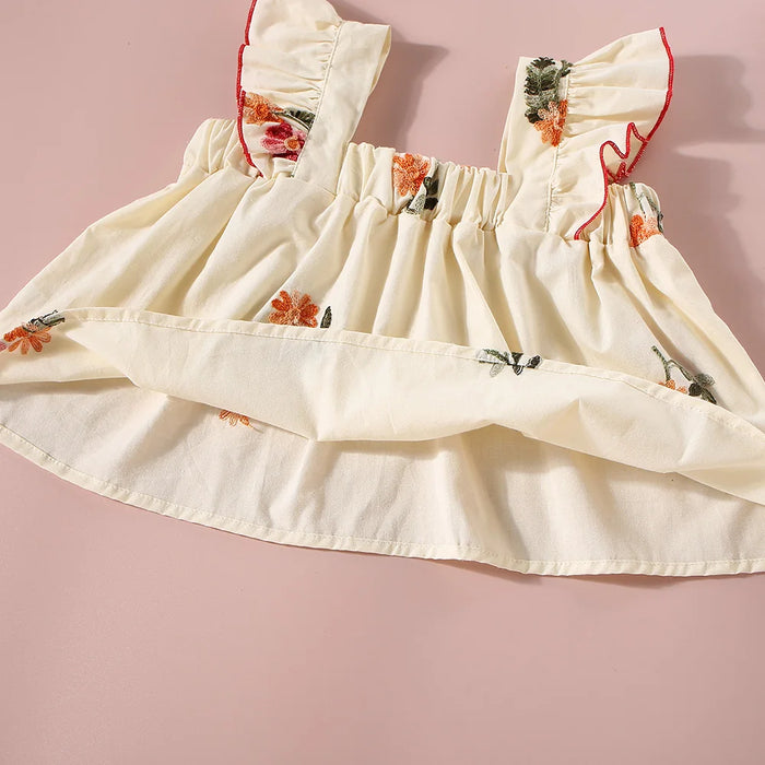 Girls Blouse & Shorts Set