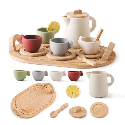 Wooden Afternoon Tea Set