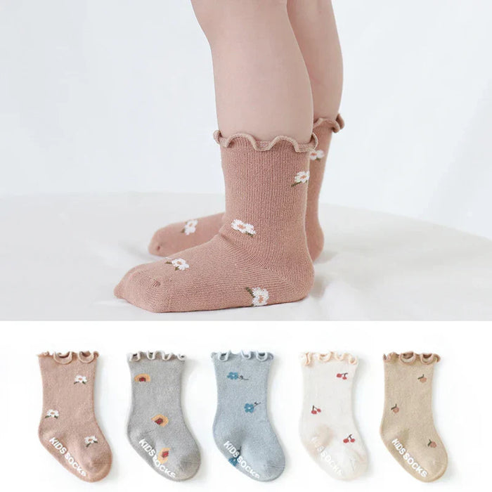 Baby & Kids Anti-Slip Floral Socks