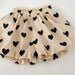 Baby Puffy Heart Print Top & Short Set