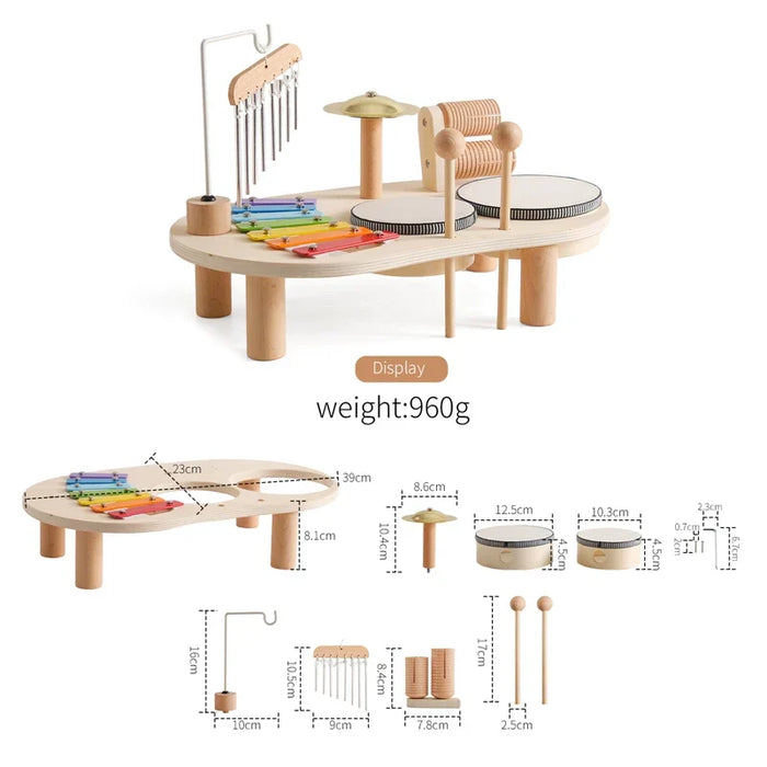 Baby Wooden Musical Instruments - Montessori Toy Set