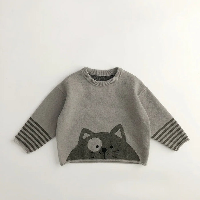 Kids Animal Knit Pullover