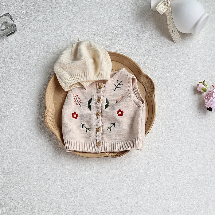 Baby Embroidered Knit Vest