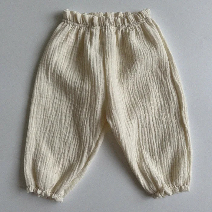 Baby Toddler Organic Muslin Cotton Baby Pants