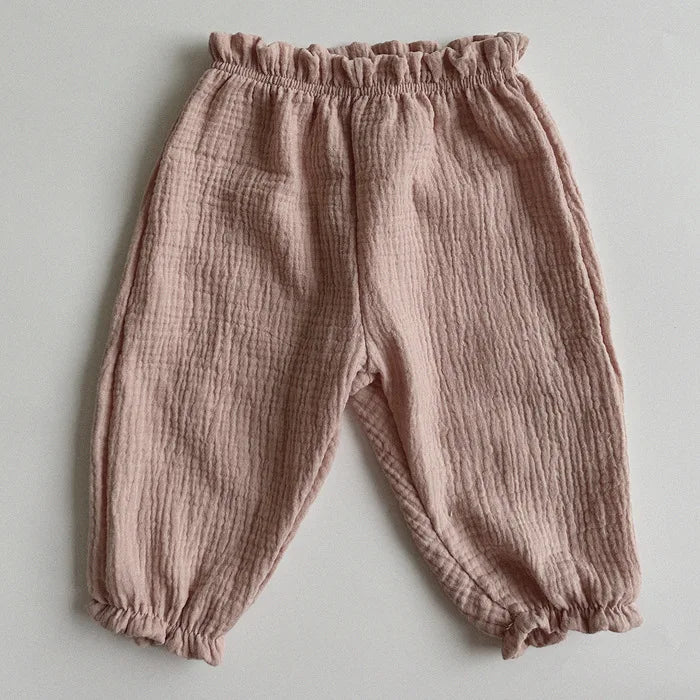 Baby Toddler Organic Muslin Cotton Baby Pants