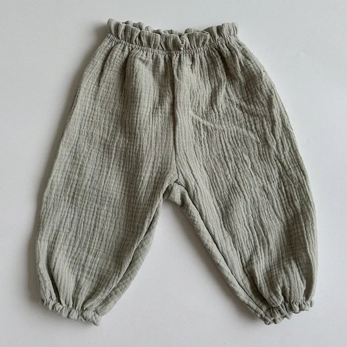 Baby Toddler Organic Muslin Cotton Baby Pants