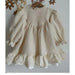 Girls A-Line Ruffle Linen Dress