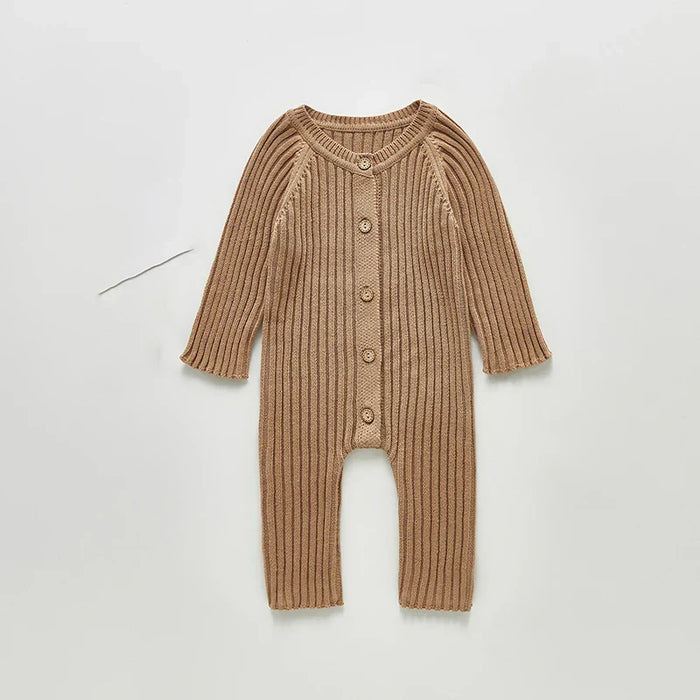 Baby Button Knit Romper Onesie