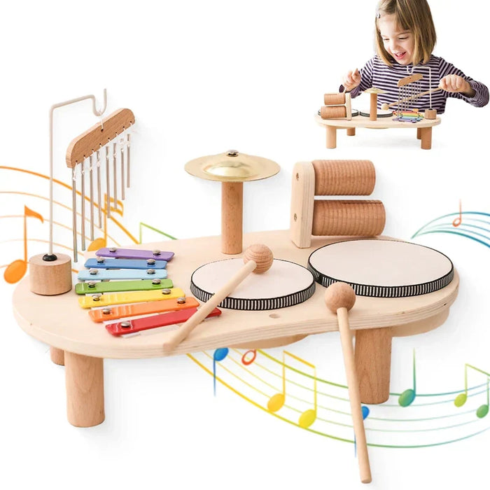 Baby Wooden Musical Instruments - Montessori Toy Set