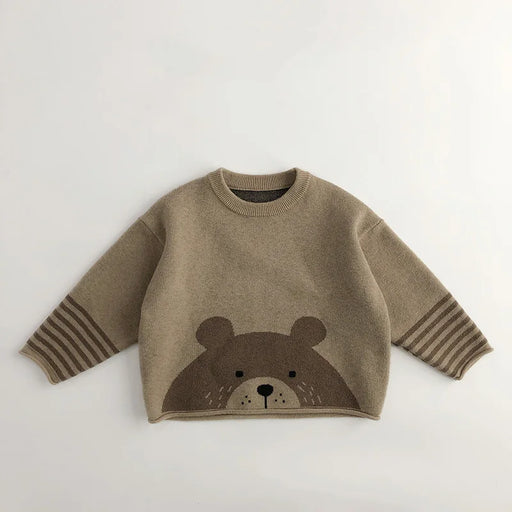 Kids Animal Knit Pullover